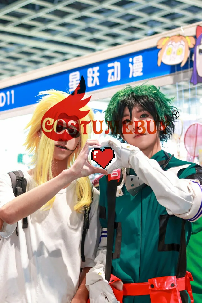 Costumebuy/аниме «Мой герой Academy 3»; Boku no Hero; Akademia; Косплей; izku Midoriya Deku; Зеленый боевой костюм; костюмы на Хэллоуин