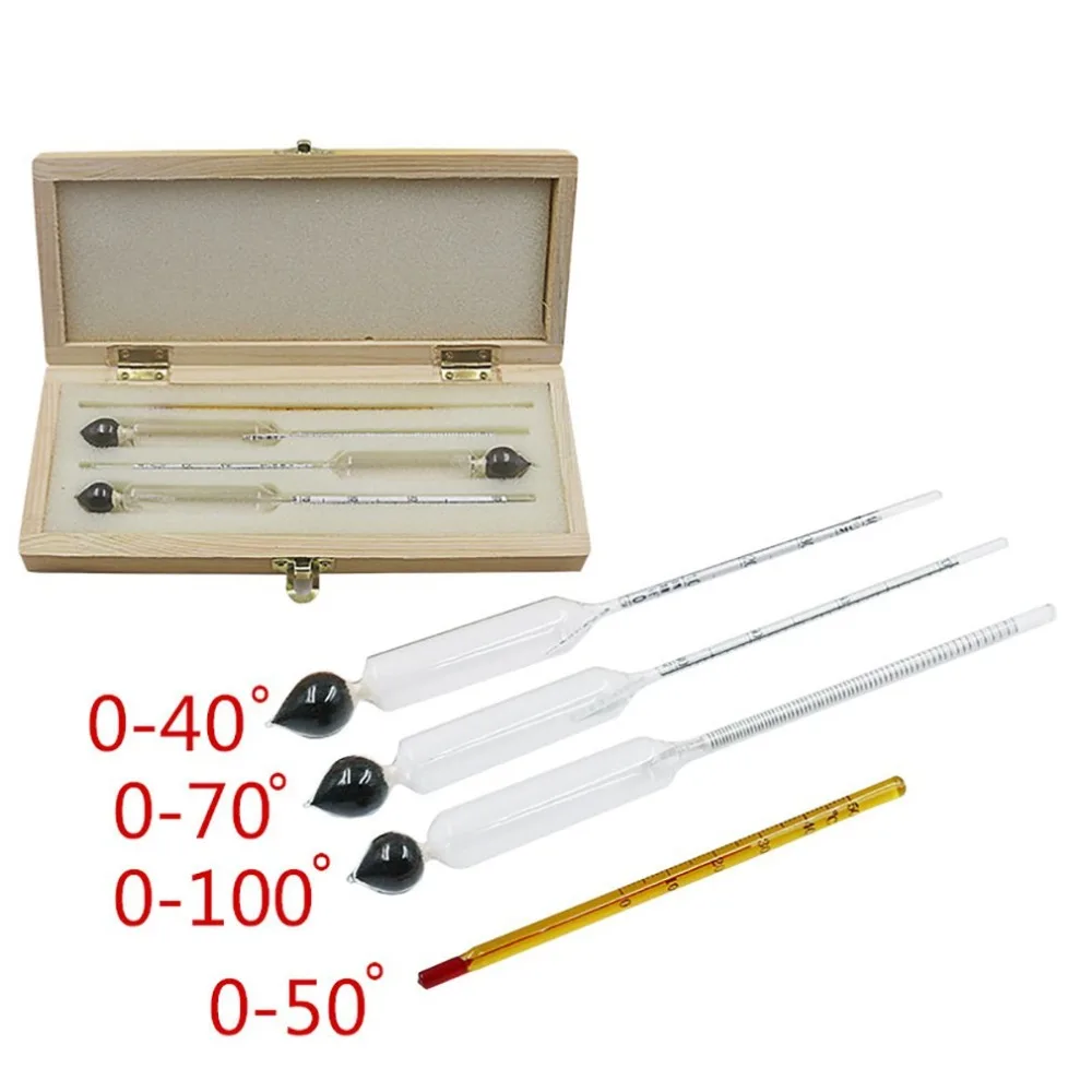 الكحول متر Alcoholmeter الكحول كاشف الكحول أداة قياس جهاز اختبار شرب الكحوليات النبيذ مقياس الماء بار مجموعة مع ميزان الحرارة الكحول متر Alcoholmeter الكحول كاشف الكحول أداة قياس جهاز اختبار شرب الكحوليات النبيذ مقياس الماء بار مجموعة مع ميزان الحرارة