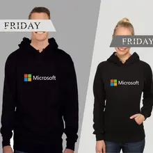 Толстовка с логотипом google microsoft, модная Толстовка с длинным рукавом, крутая свободная толстовка, Повседневный пуловер, мягкая толстовка