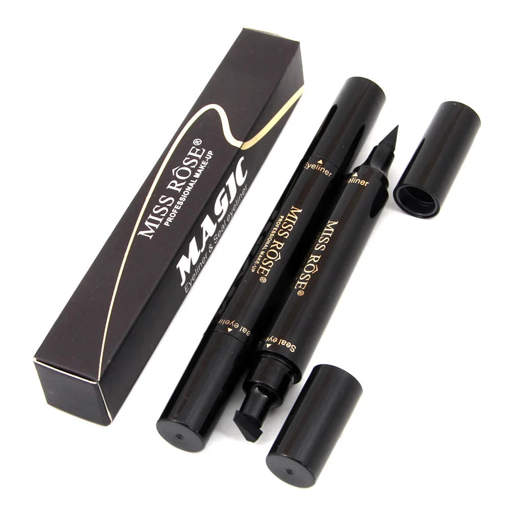 1 pc brand Makeup Liquid Eyeliner Pencil Quick Dry Waterproof Eye Liner Black Color With Stamp