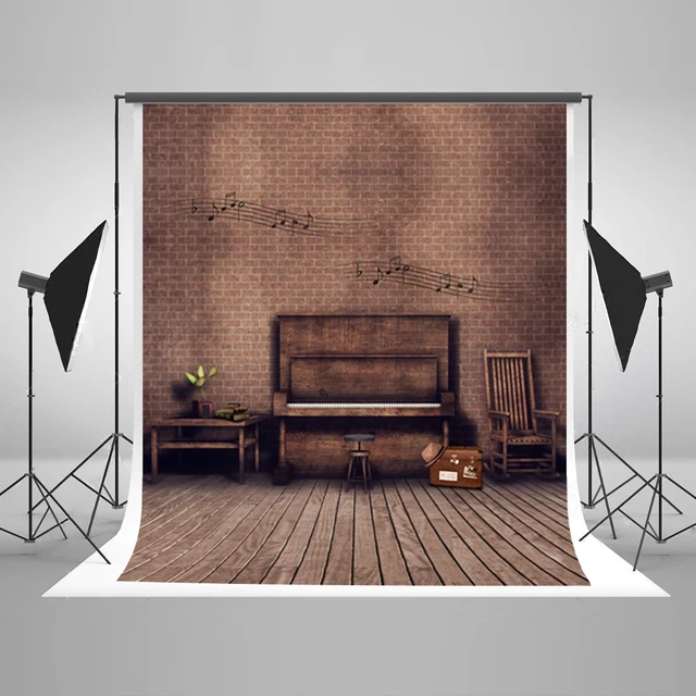 5 6 5ft old time indoor background backdrops for kidswodd chair