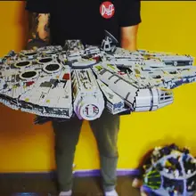 05132 Звездный Разрушитель Сокол Миллениум 75192 Кирпичи Модель Строительные блоки Развивающие игрушки войны