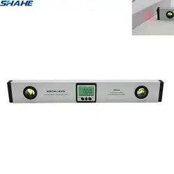 Shahe 400 мм Цифровой спиртовой уровень 360 градусов Угол Finder с сильными магнитами лазерный уровень цифровая индикация со светом