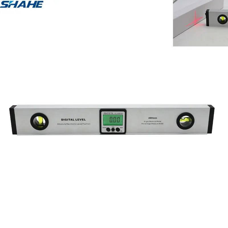 

shahe Digital Angle Finder Level 360 Degree 400 mm Digital Spirit Level With Magnets Backlight Angle Protractor Inclinometer