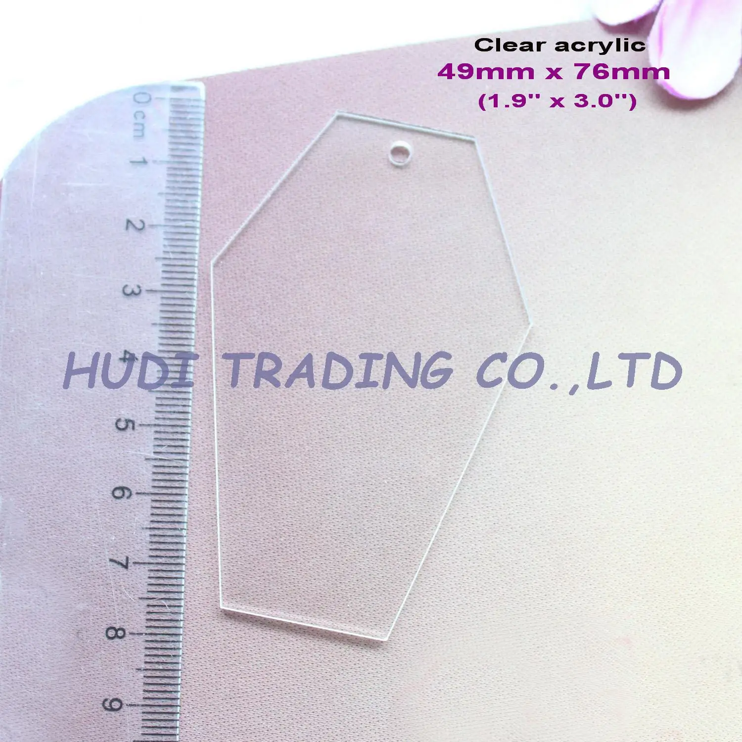 

(6pcs/lot) 76.2mm Clear Blank Acrylic Key Chains Coffin Acrylic Keychains Grave Tags 3"-AC1210A