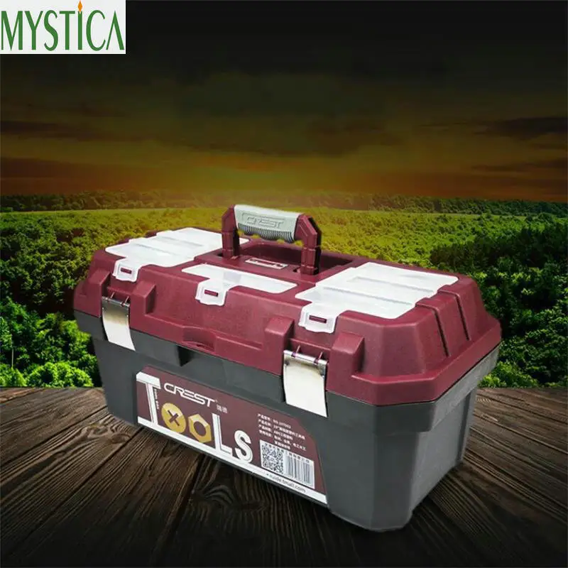 

Home Practical PP Plastic Screw Tool Box Locking Screwdriver Hardware Accessories Organizer Boxes Auto Repair Tools Storage Box