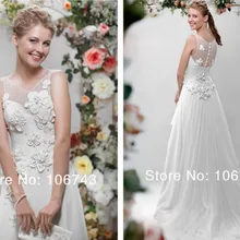 Vestido de Noiva Casamento/Новинка года; стильные недорогие цветы высокого качества с жемчугом и бисером; свадебное платье трапециевидной формы; платье для матери невесты