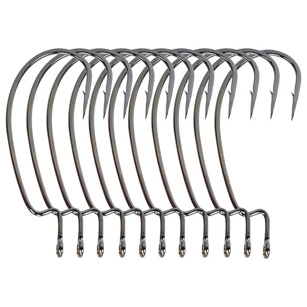 Hot Item Fishing-Hooks -Crank-Hook High-Carbon-Steel 10pcs for Soft Worm-Bait 0--4/0 -5/0 X1NZ7eVQ