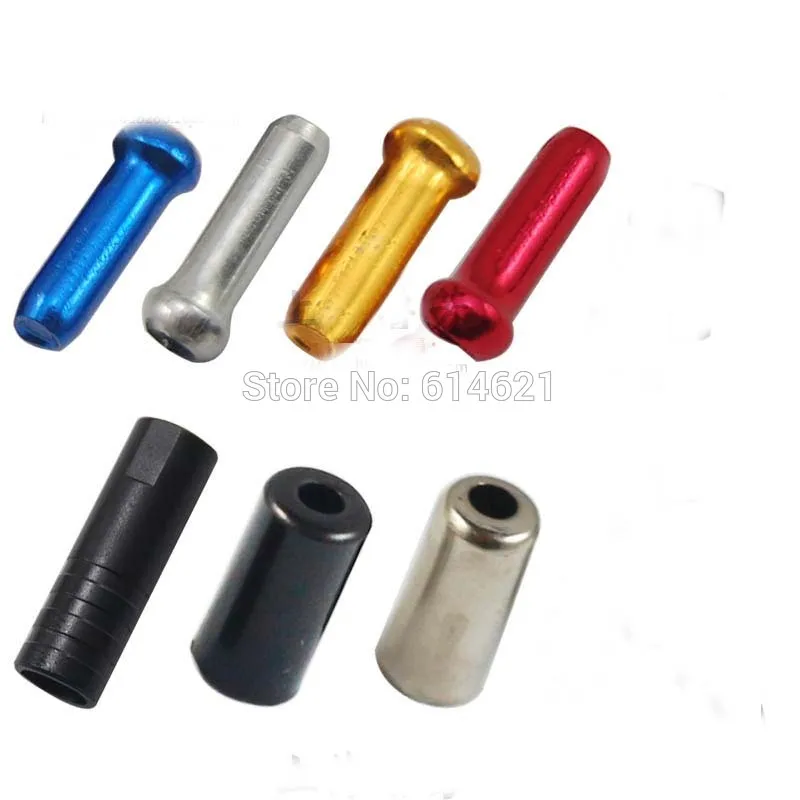 Bicycle Ends Caps Crimps Ferrules Bike Shifter Brake Gear Inner Cable Tips 50X 