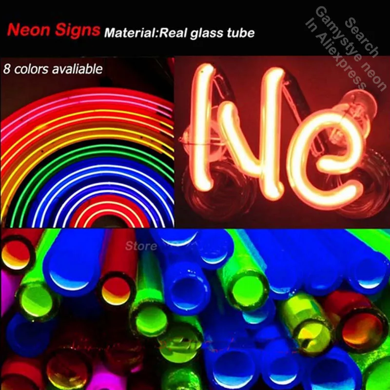 Flash Deal Neon Sign mobile Service Neon Sign Glass Tube Gas Station Neon Bulb Signboard lighted Decor Windower Room neon light for sale 5