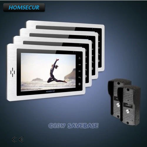 

HOMSECUR 2C4M 7" Wired Hands-free Video&Audio Smart Doorbell+IR Night Vision