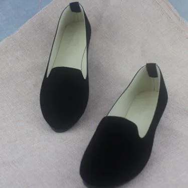 Plus Size Shoes Women Solid Candy Color Patent PU tip Shoes Women Flats Ballet Casual
