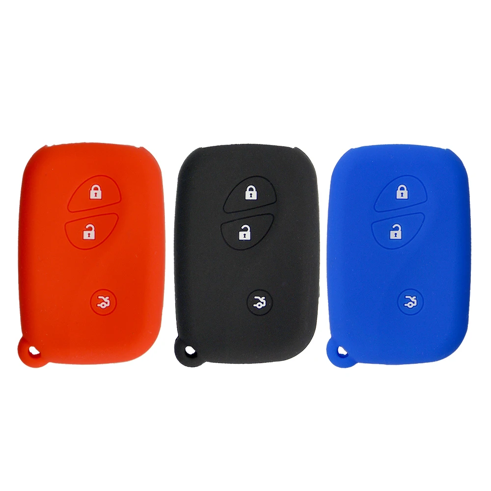 

Hot-Selling 3 Button Rubber Silicone Smart Car Key Cover FOB Case For Lexus GX400 RX270 CT200h ES 300h IS250 RX450h RX350 LX570