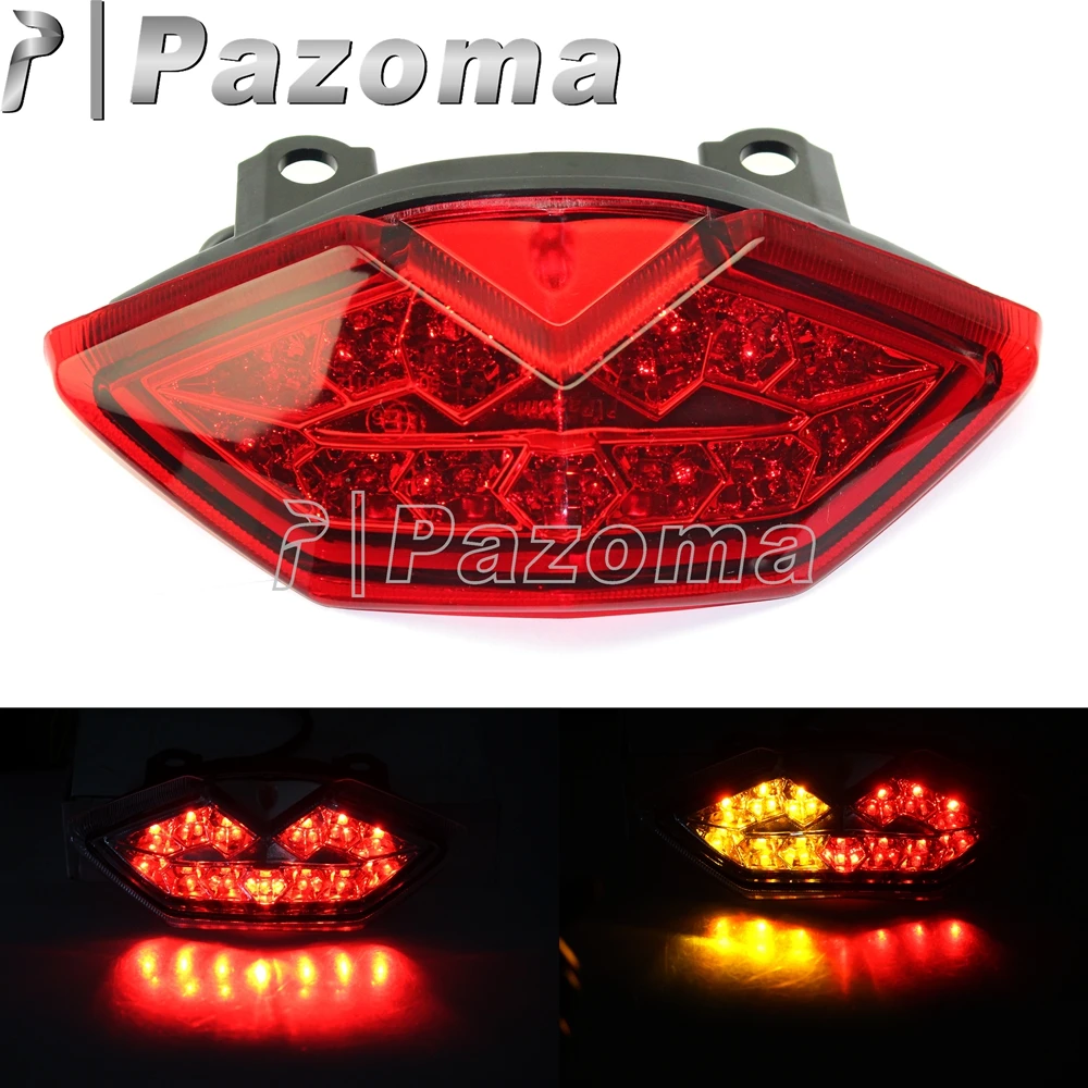 

Motorcycle Red Lens Euro LED Tail Brake Light Turn Signal Integrated for Kawasaki Z1000 Z1000SX Ninja 1000 Versys 650 2010-2017