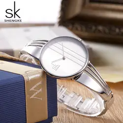 2018 Новая мода Shengke женские часы с браслетом для леди платье Щепка Очаровательная цепь кварцевые наручные часы для женщин Reloj Mujer