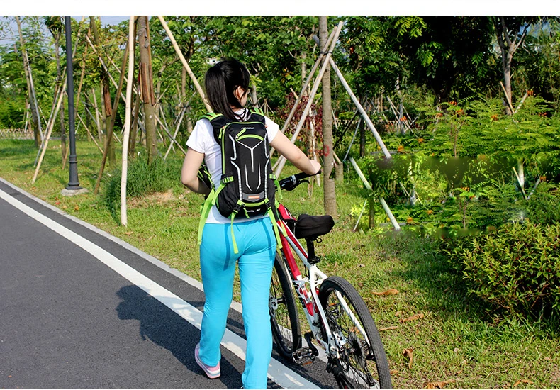 Perfect Anmeilu 18L Cycling Hydration Backpack Waterproof Nylon Bicycle Bag With Rain Cover Bike Water Bag Climbing Hiking Shoulder Pack 3