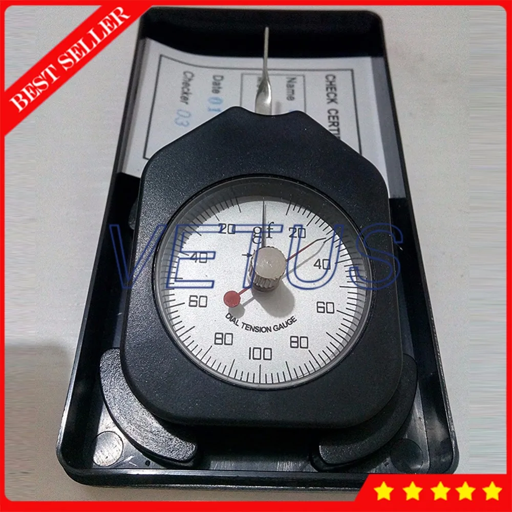 ATG-100-2 с двойными указателями Tensiometer с пиковым удержанием 100 г измеритель натяжения циферблата тестер