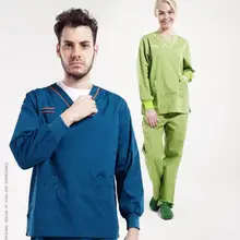 Набор инструментов для медицинской обработки рабочая одежда больница Доктор Медсестры женщина и мужчина длинный рукав медицинская форма женщины