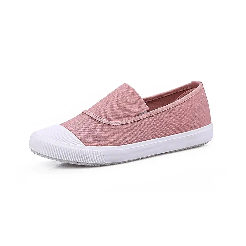 

2018 new summer canvas student flat comfortable white shoes women basic casual shoes slip-on canvas walking shoes female