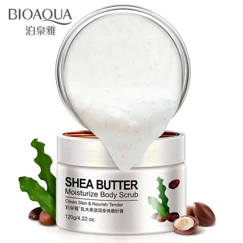 

Bioaqua Shea Butter Body Scrub Exfoliating Lotion Whitening Cream Moisturizing Rubbing Mud To Death Skin Brighten Nourish