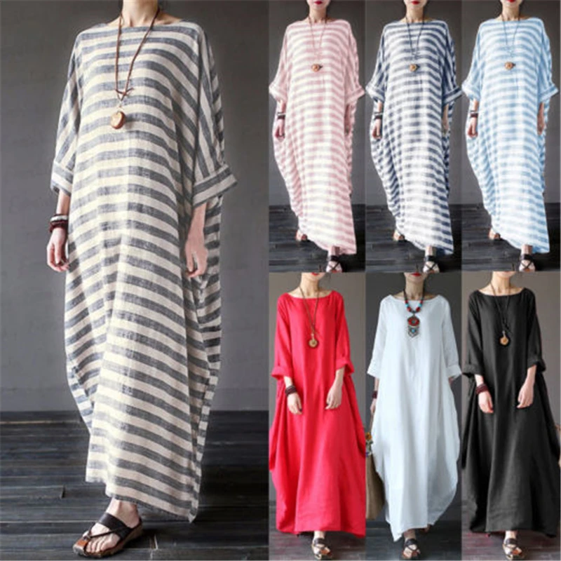 Boho Летнее вечернее платье сарафан более Размеры d Strappy длинное платье плюс дамы одежда в полоску