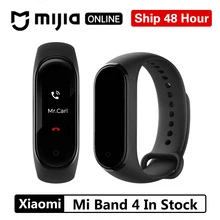 Xiaomi Mi Band 4 Smart AI фитнес-трекер для измерения сердечного ритма 135 мАч Bluetooth 5,0 50 м водонепроницаемый сенсорный цветной экран музыкальный браслет