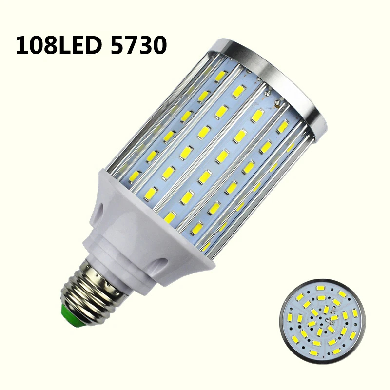 E27 E14 E40 5730 SMD светодиодный светильник типа «Кукуруза» с алюминиевой печатной платой, охлаждающий светодиодный светильник s, внутренний Точечный светильник без мерцания, 85 V-265 V 10W 15W 25W 40W 50W 80W