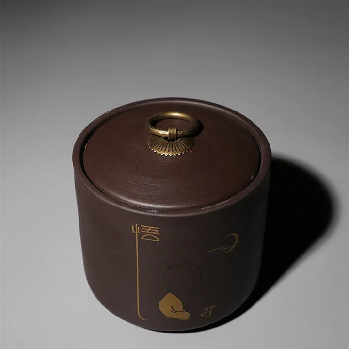 YiXing ZiSha чайная канистра керамический герметичный Caddy Бытовая маленькая емкость для хранения чая