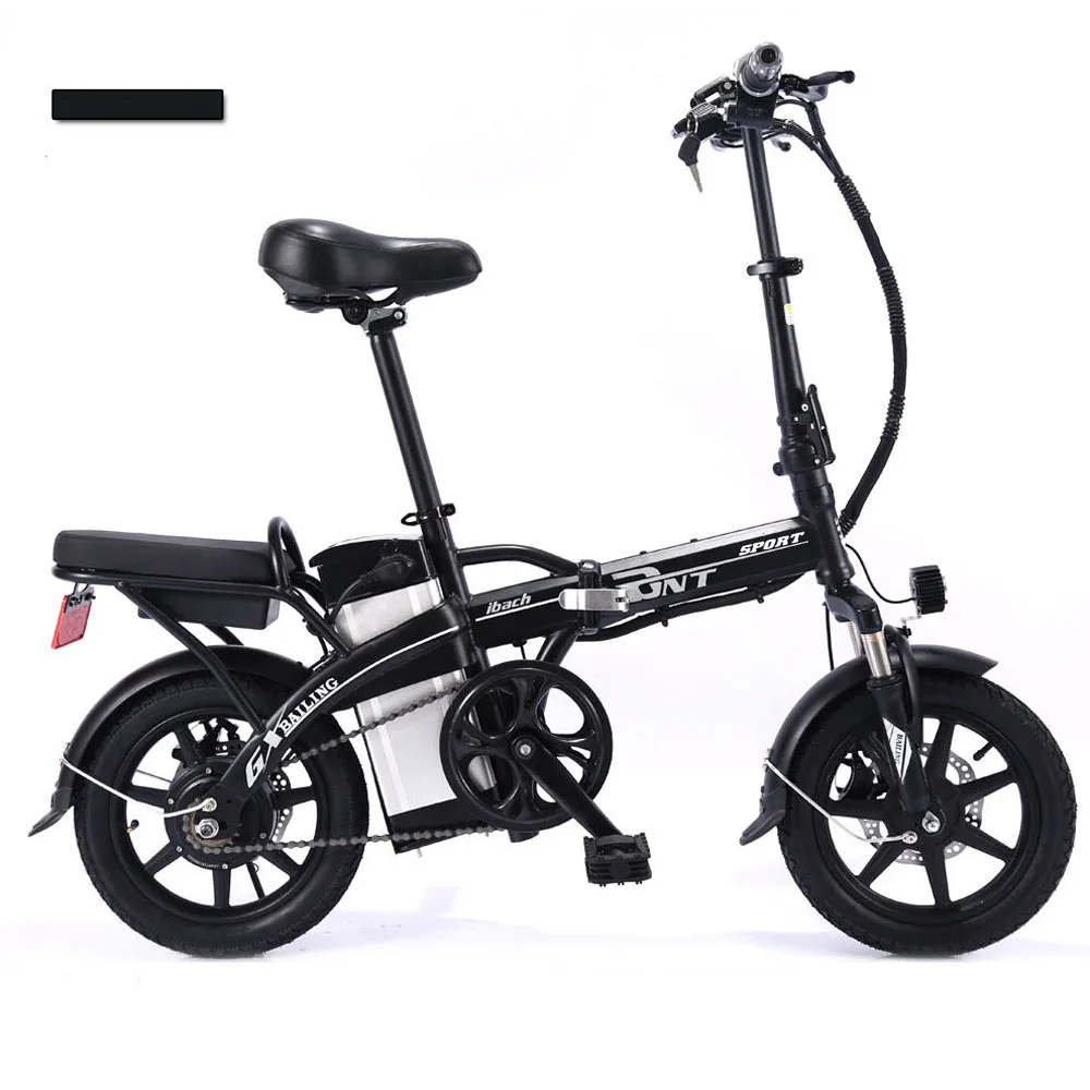 Excellent Electric Bicycle 48V Two Wheels Electric Bicycle 14 Inch Brushless Motor 250W Foldable Mountain Bike For Adults Women 16