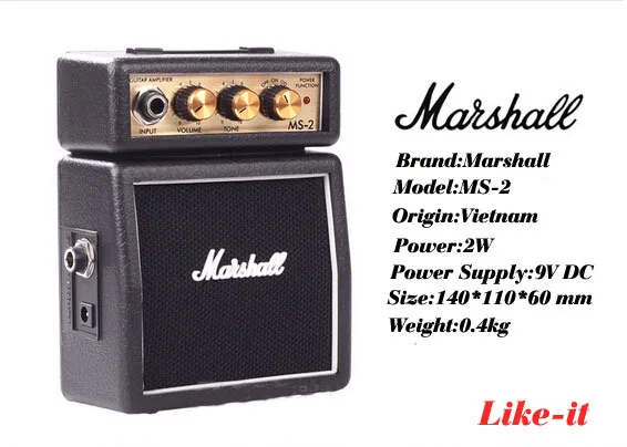 Купить маршалл МС-2 2 вт мини электрогитары гитарный портативный ...
