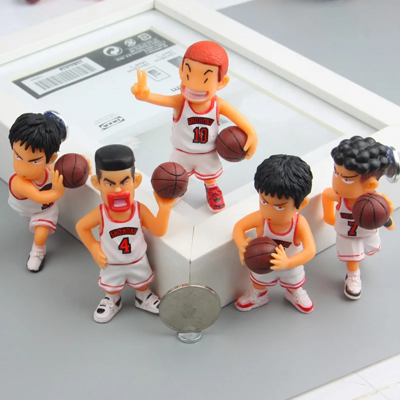 

Childhood Cartoon series anime characters Slam Dunk 3D fridge magnets Toy Figures Refrigerator magnets Children Gift