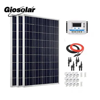 

300W Solar Panel High Efficiency Polycrystalline Solar PV Panel with 30A LCD PWM EP Solar Charge Controller for Motorhome