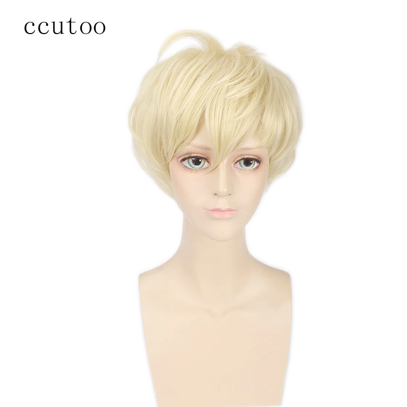 Ccutoo 1" Синие Короткие слоистые синтетические волосы теплостойкое волокно Aomine Daiki косплей парик