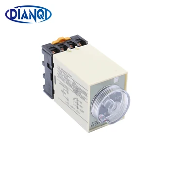 

Power Off Delay Timer Time Relay 0-3 Minute 3M ST3PF with socket base AC 110V 220V DC 12V 24V