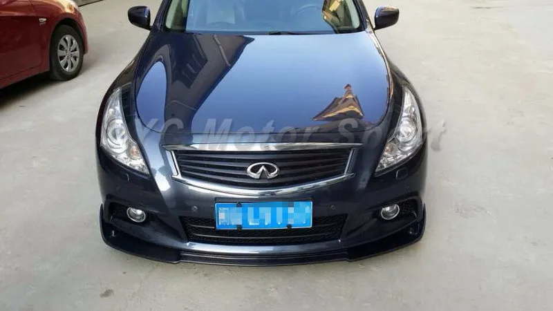 2010-2013 Infiniti G25 G37 4D Sedan EU Style Front Bumper Lip CF (17)