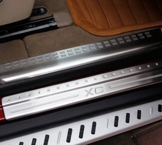 Нержавеющая сталь внутри порога Накладка для Volvo XC60 2014 2016|volvo xc60 2016|plate doorplate stainless