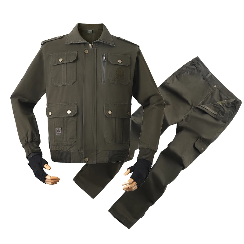

4 style High Quality M-4XL men Engineering Uniforms Work Clothing winter long Sleeves Repairment Workshop Jackets and Pants
