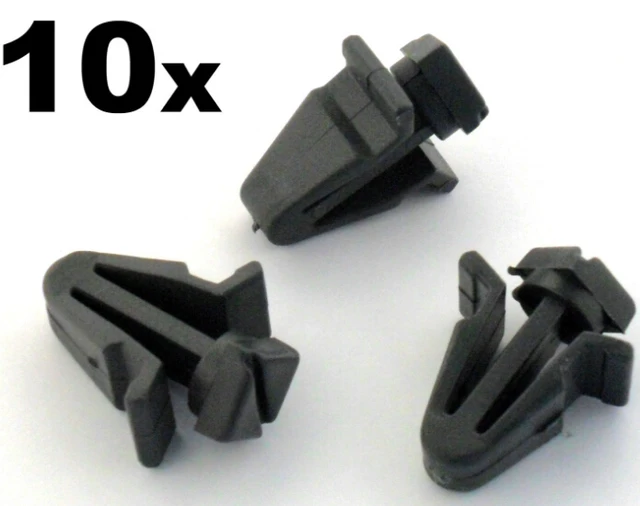 10x Plastic Trim Clips For Radiator Grilles, Front Grill clips For some Nissansin Auto Fastener