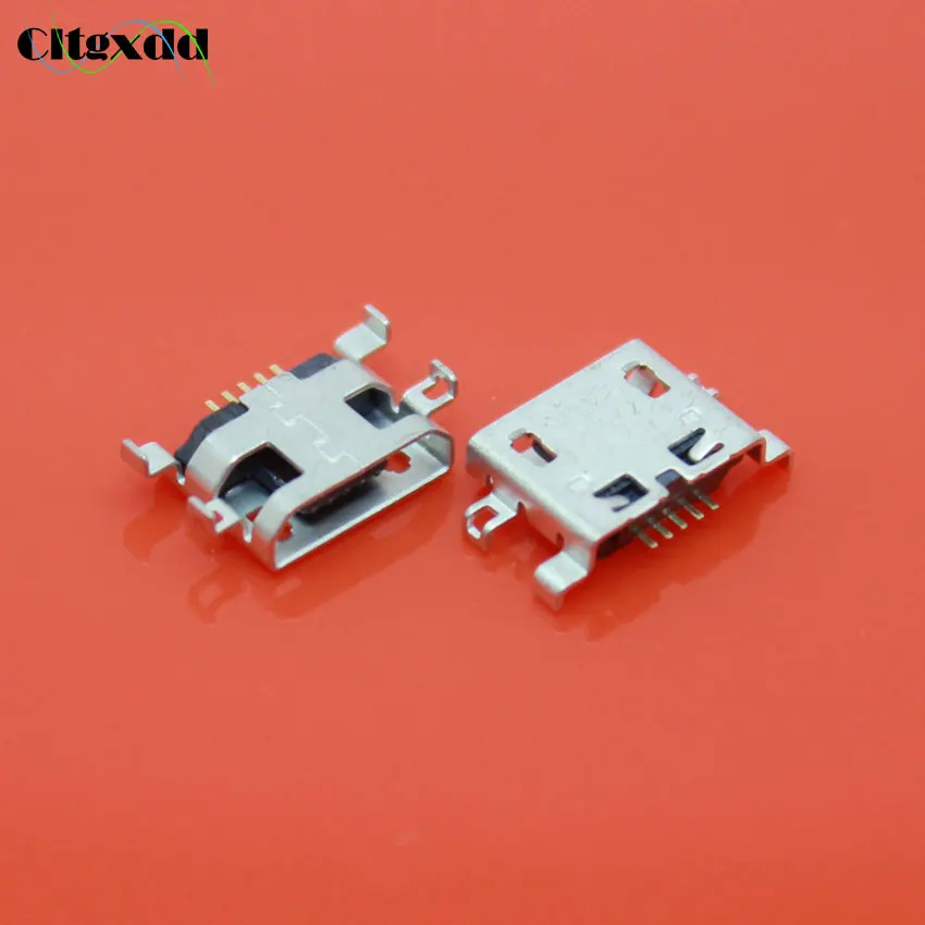 Cltgxdd 5 100 шт. Micro 5P USB порт для зарядки 0 8 Запчасти Lenovo IdeaTab S6000F S6000 Tablet A369 S720 A298T S890
