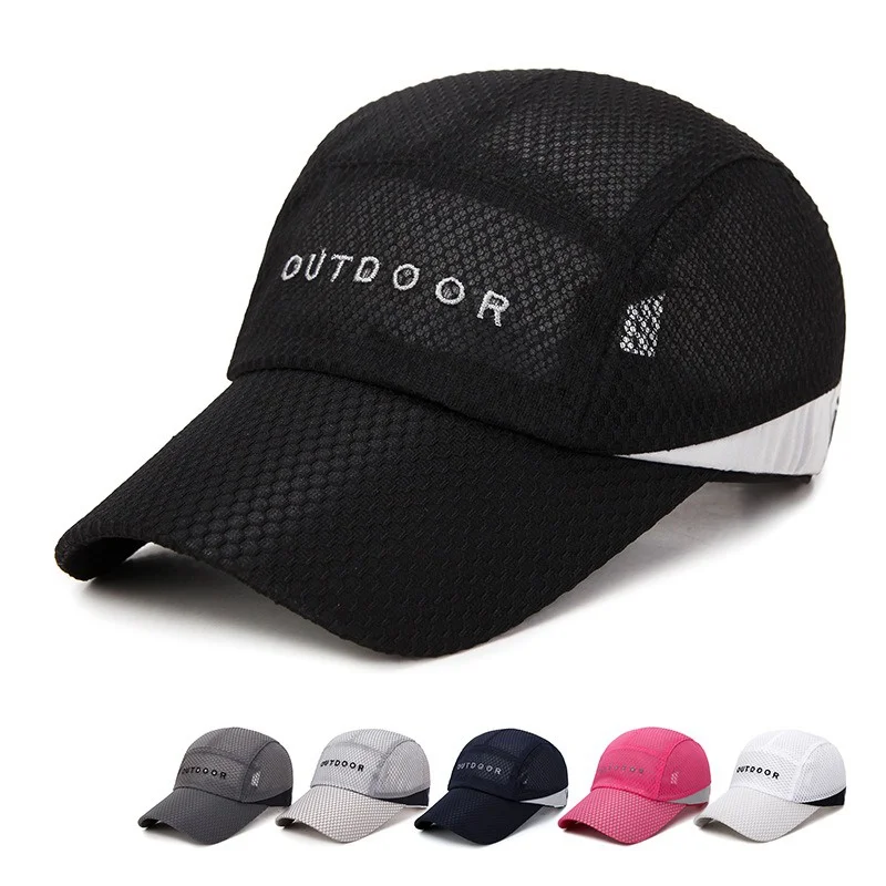 Golf Hats Quick Dry Mesh Outdoor UV Protection Ultra Thin Running Hiking Fishing Sport Caps Hot Sale
