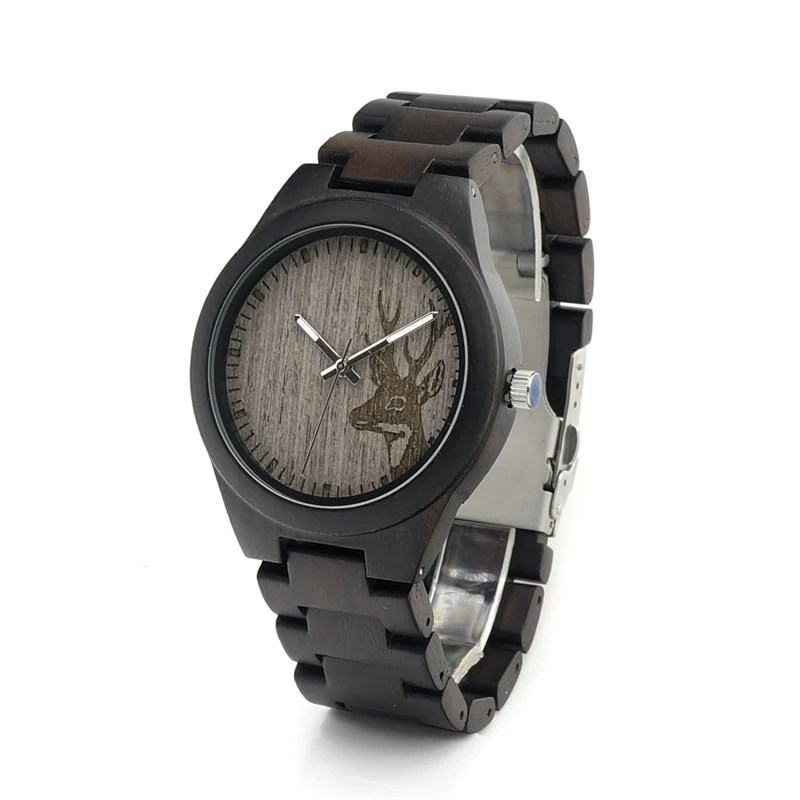 2017 Luxury BOBO BIRD Brand Watches Men Wood Strap Japanese Movement Quartz Wooden Watch relogio masculino C-I26