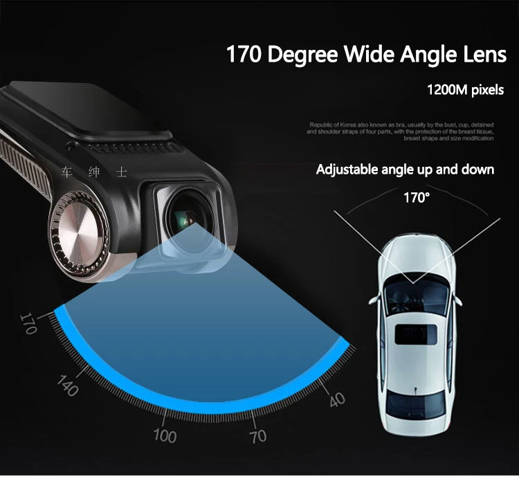 Умный Автомобильный видеорегистратор ADAS мини камера Full HD LDWS ночное видение Авто Цифровой видеорегистратор для USB Android мультимедийный плеер