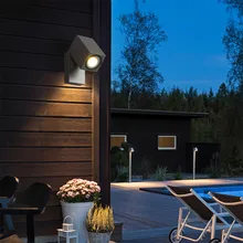 Настенный светильник Креативный светодиодный открытый водонепроницаемый внутренний двор простой в сторону настенный светильник s наружный светильник для террасы настенный светильник для отеля балкон BL38