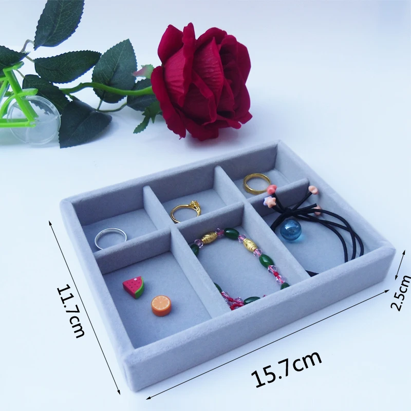 

New Hot Selling Small Jewelry Tray Choker Ring Bracelet Earring Box Necklaces Case Jewelry Storage Organizer Wholesal Price