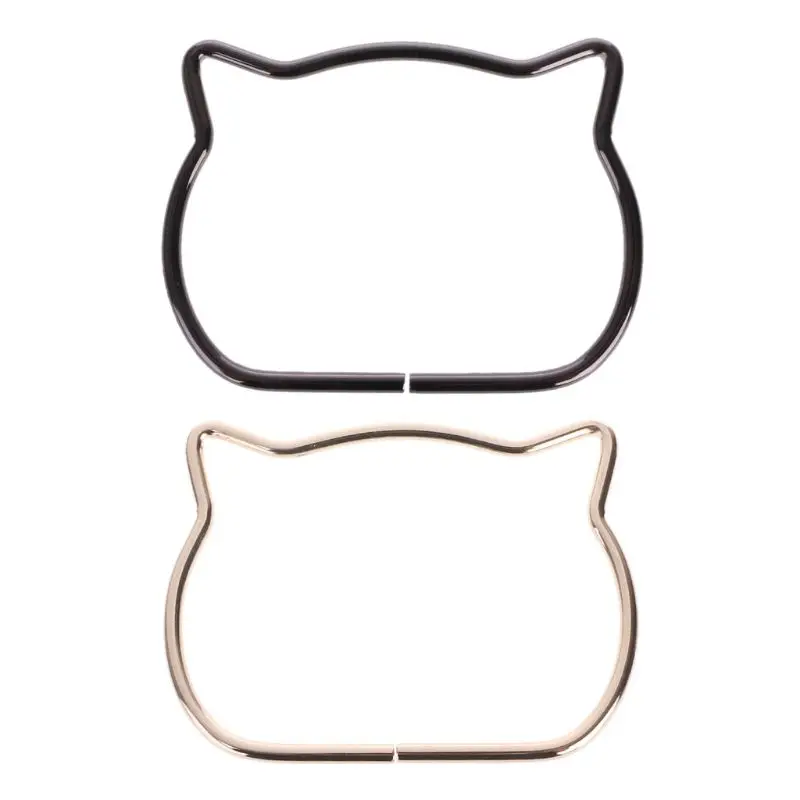 Милый Кот уха металлические ручки сумки Замена для DIY сумки на плечо изготовления сумки
