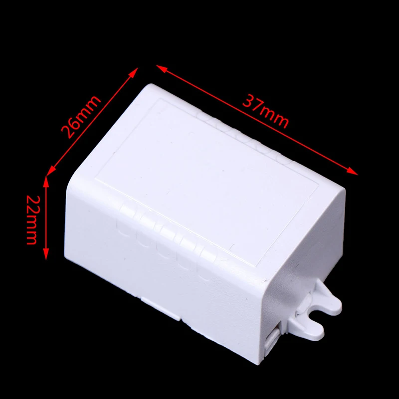 Водонепроницаемый пластиковый электронный корпус проект коробка белый 37*26x22 мм разъем