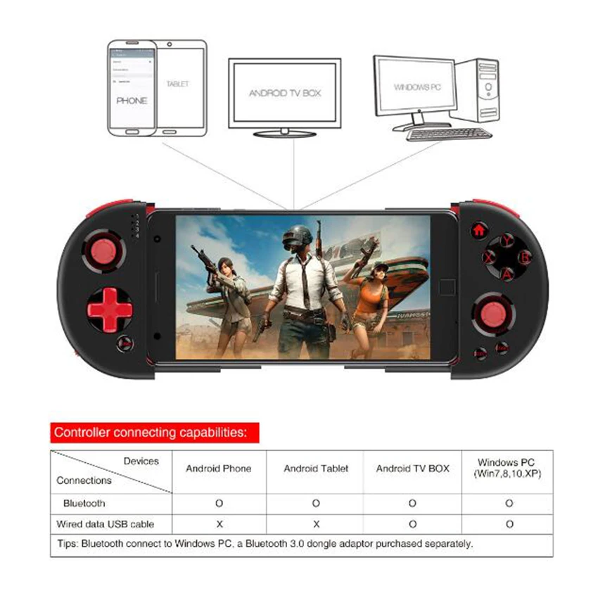  Bluetooth Android Gamepad Wireless Gamepad PC Joypad Game Controller Joystick For PUBG Mobile Gamin
