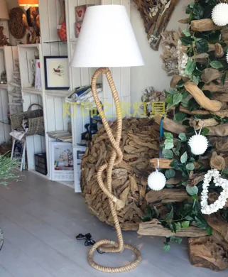 Vintage Floor Lamp Table Light De Mesa Mesalamps Rope Vintage Floor Lamp Table Light De Mesa