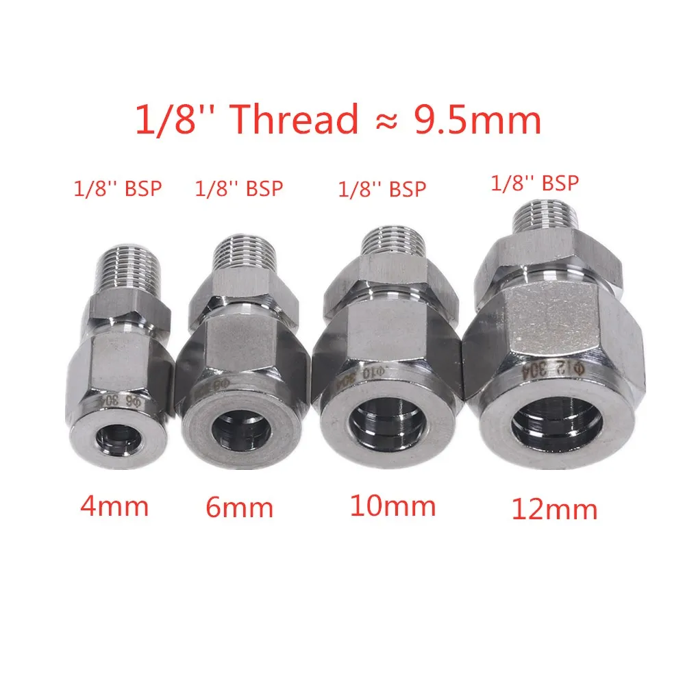 Adaptador de conversión de acero recto Fittins 304 SS tubo de montaje de tubería DSJ-M, YDF-LOK, Lock, conector de virola 1/8 ''1/4'' 3/8 ''1/2'' Adaptador de conversión de acero recto Fittins 304 SS tubo de montaje de tubería DSJ-M, YDF-LOK, Lock, conector de virola 1/8 ''1/4'' 3/8 ''1/2''