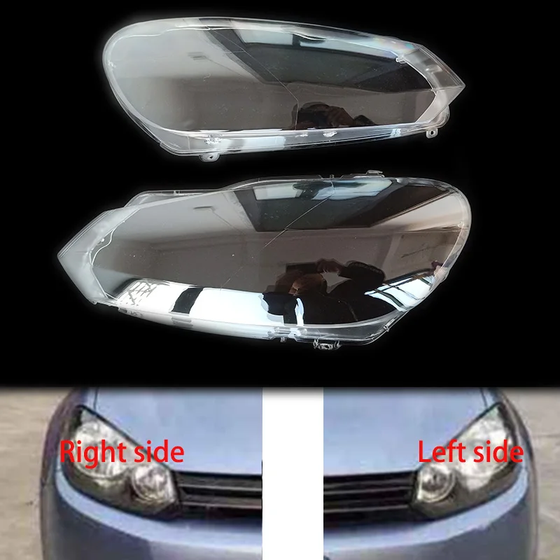 

For VW Golf 6 MK6 GTI TDI 2010 - 2013 Front Car Headlight Lens Shell Clear Lens Headlamp Cover